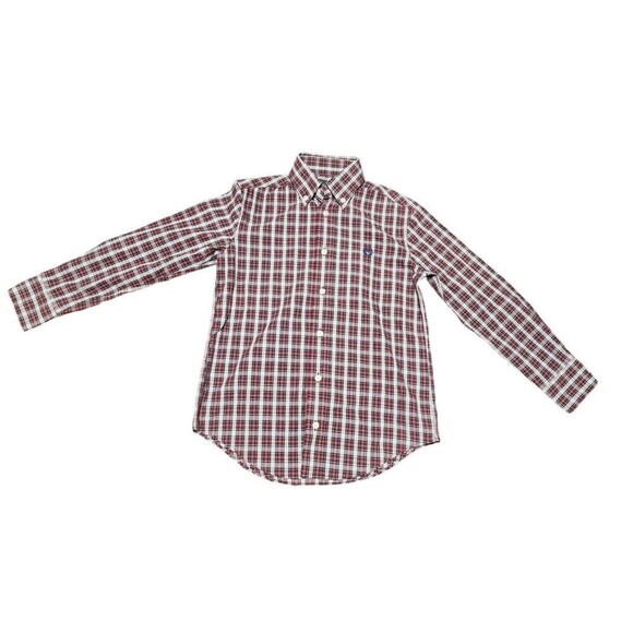 Lauren Ralph Lauren Big Boys Check Print Dress Plaid  Button Down Dress Shirt - Picture 8 of 10